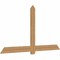 Ekena Millwork Eugene Smooth Timber Gable Bracket, Western Red Cedar, 84"W x 45"H x 1 1/2"D x 5 1/2"F, 13/12 Pitch GBW084X45X0206EUG00SWR - alternate 5